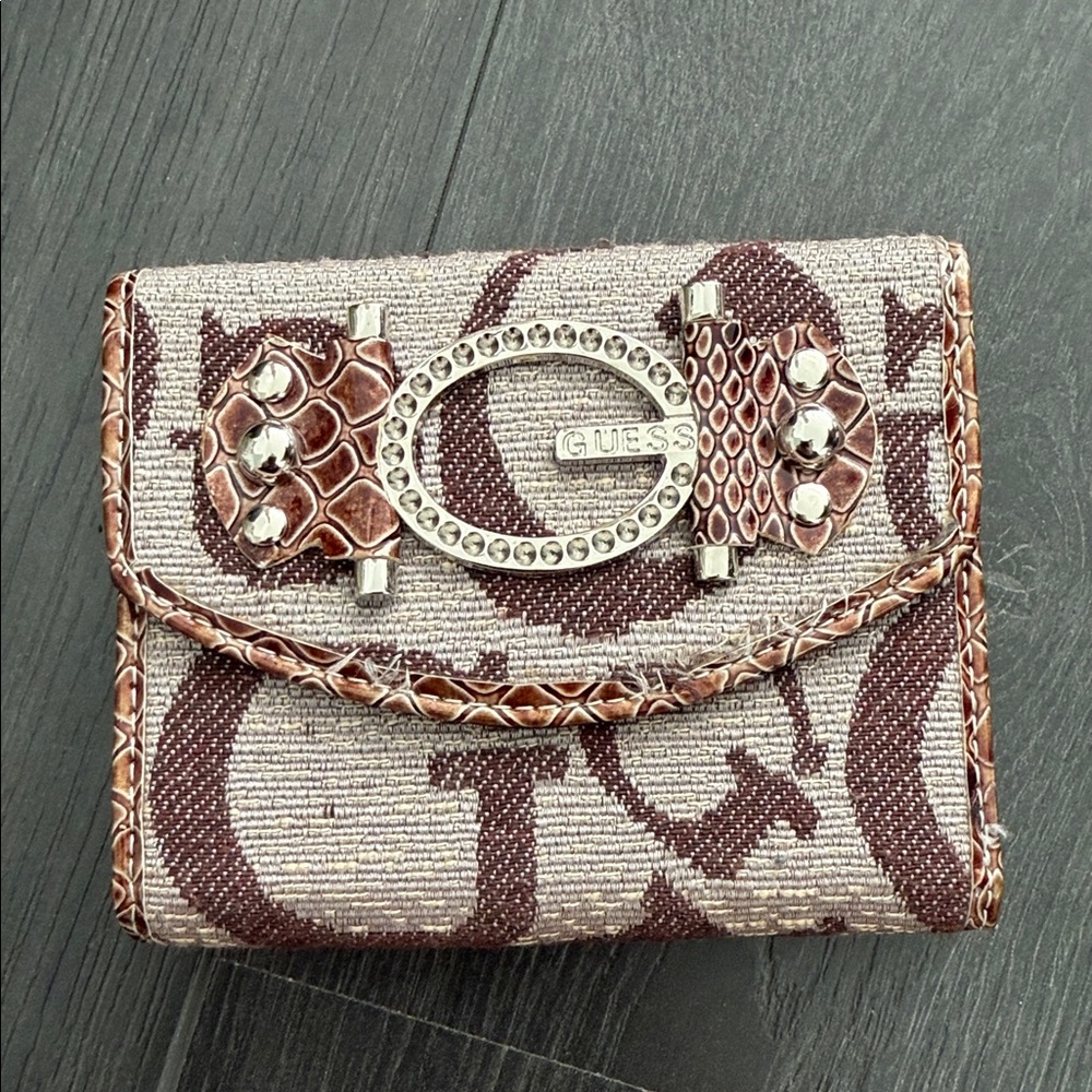 Guess Brown and Cream Wallet
